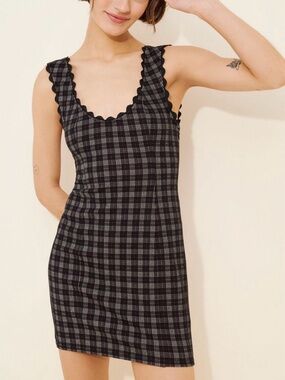 Estelle Mini Dress by Free People / EUC / black multi color
